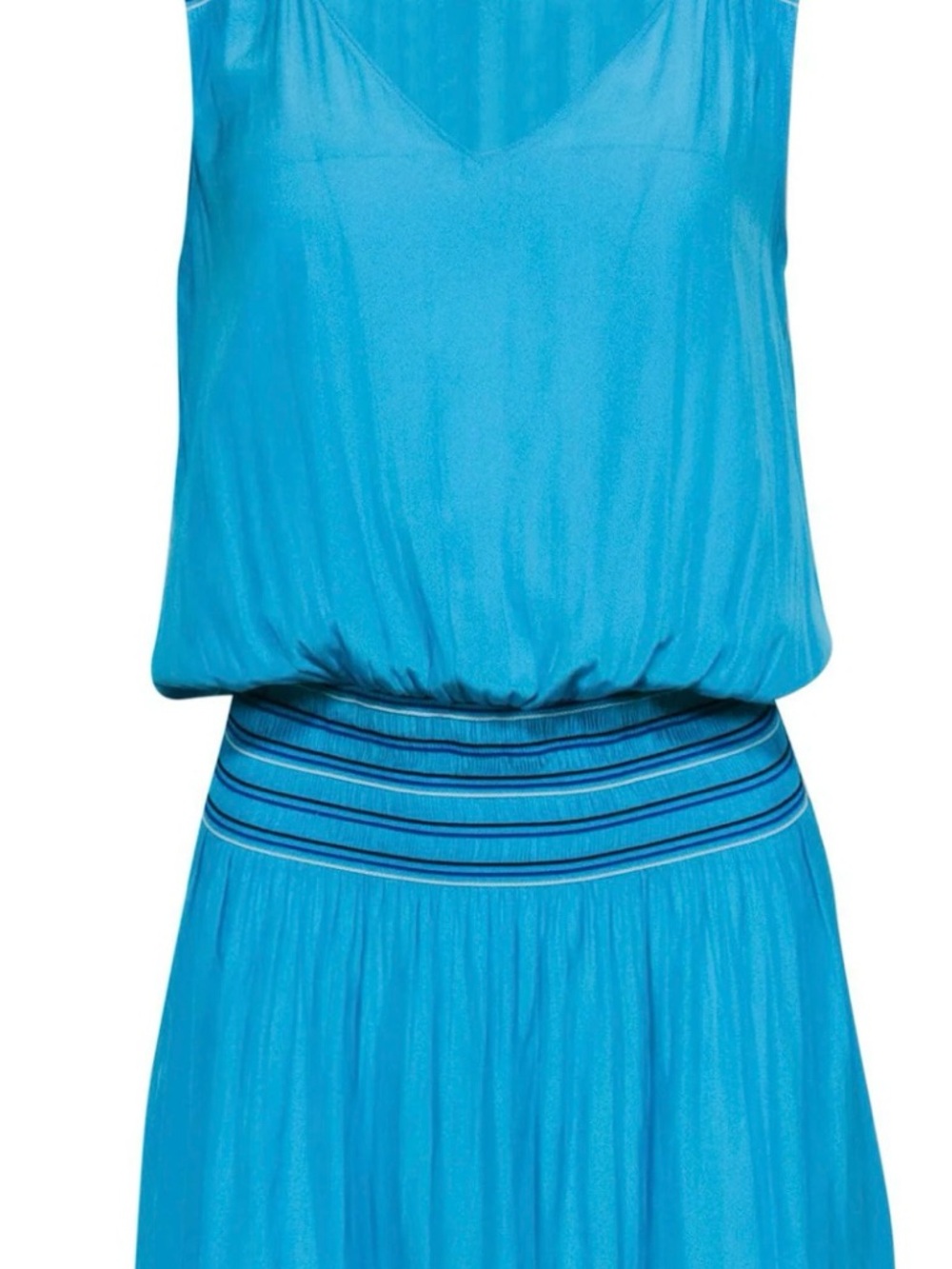 Ramy Brook Bright Turquoise Blue Sleeveless Mini Dress